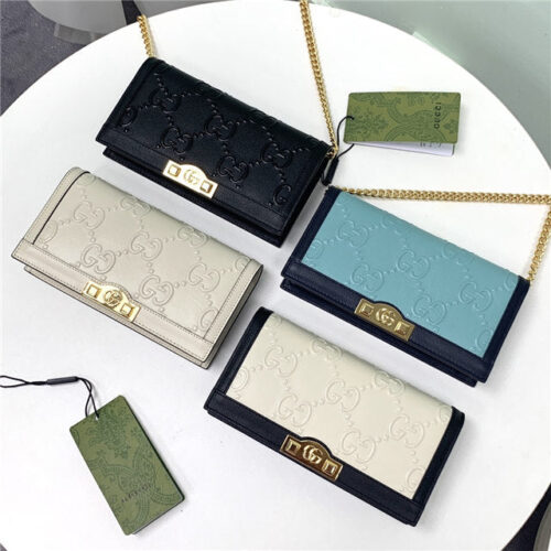 High Quality Luxury Gucci GG Wallet With Chain (Varied Colors) product detail