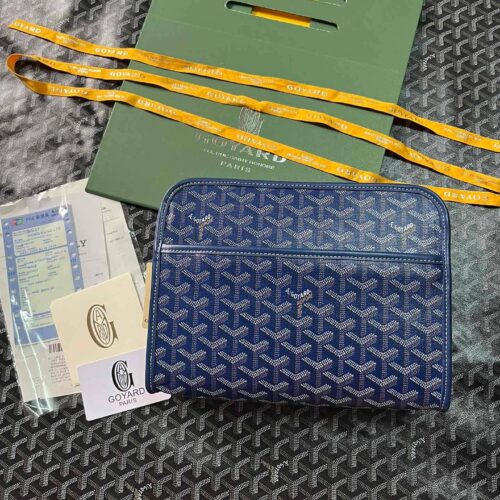 High Quality Luxury Goyard Jouvence Toiletry Bag MM Dark Blue product detail