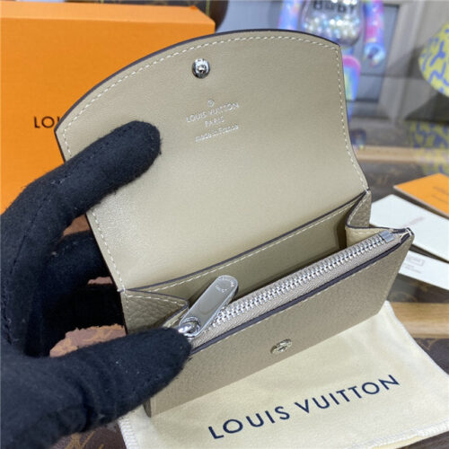 High Quality Luxury Louis Vuitton Anae Coin Purse Mahina Leather Galet product detail