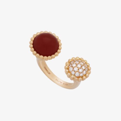 High Quality Luxury Van Cleef  Arpels Perlée Couleurs Between The Finger Ring