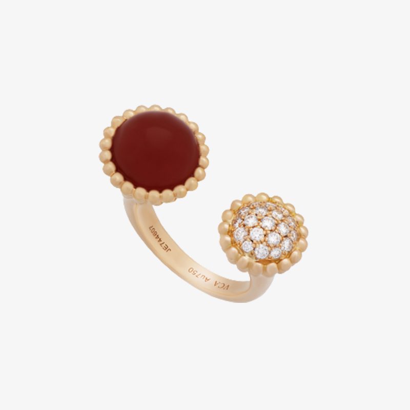 High Quality Luxury Van Cleef Arpels Perlée Couleurs Between The Finger Ring