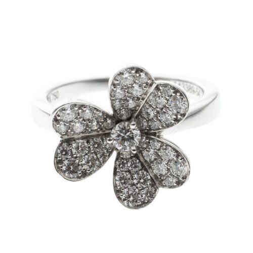 High Quality Luxury Van Cleef  Arpels Frivole Ring 1 Flower alternate view