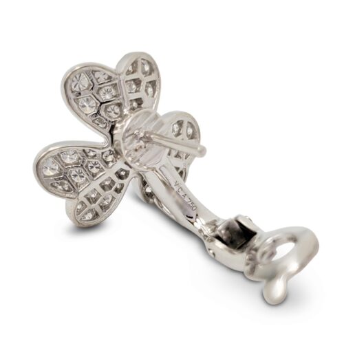 High Quality Luxury Van Cleef  Arpels Frivole White Gold And Diamond Earrings Small Model product detail
