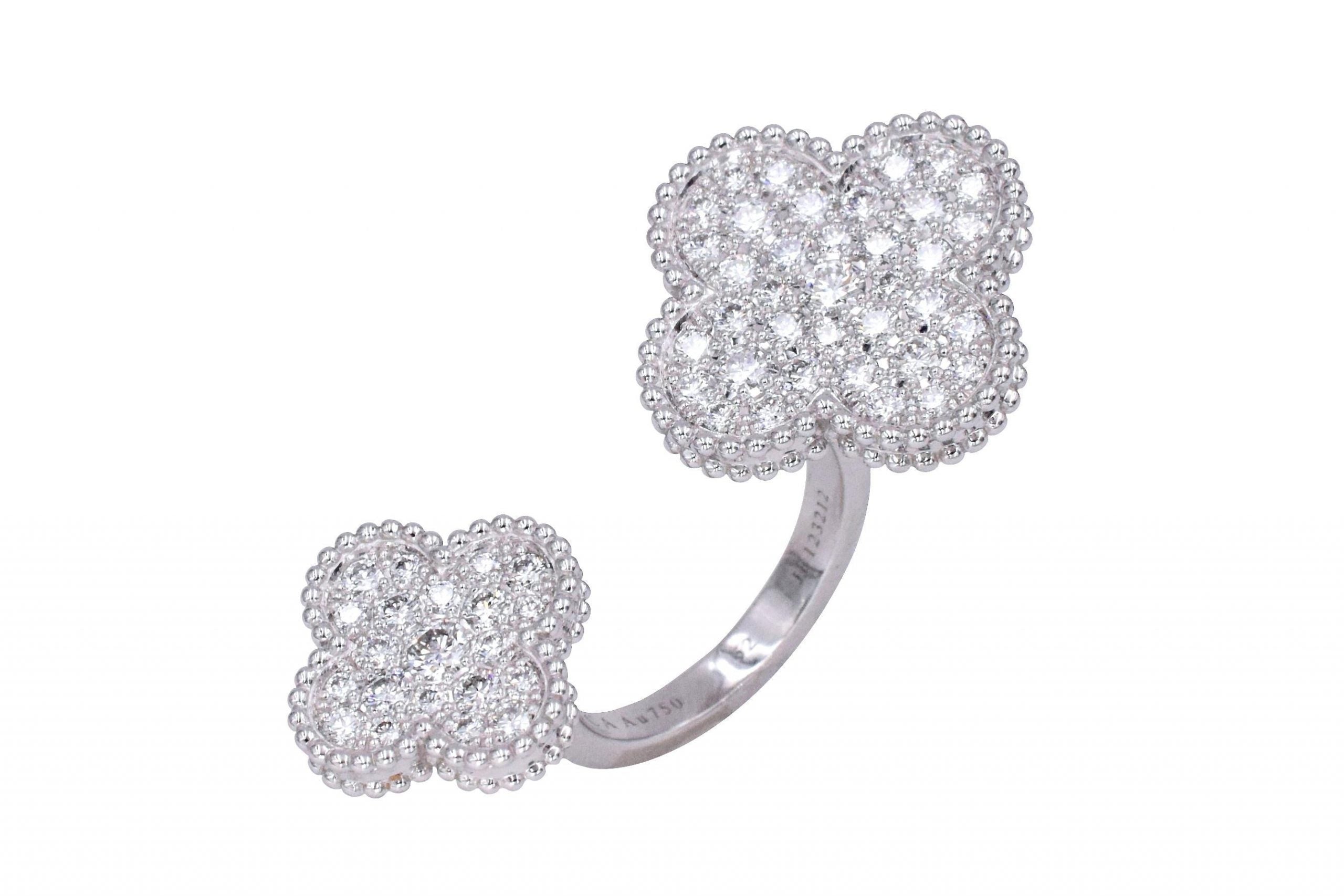 High Quality Luxury Van Cleef Arpels Magic Alhambra Between Fingers Ring product detail