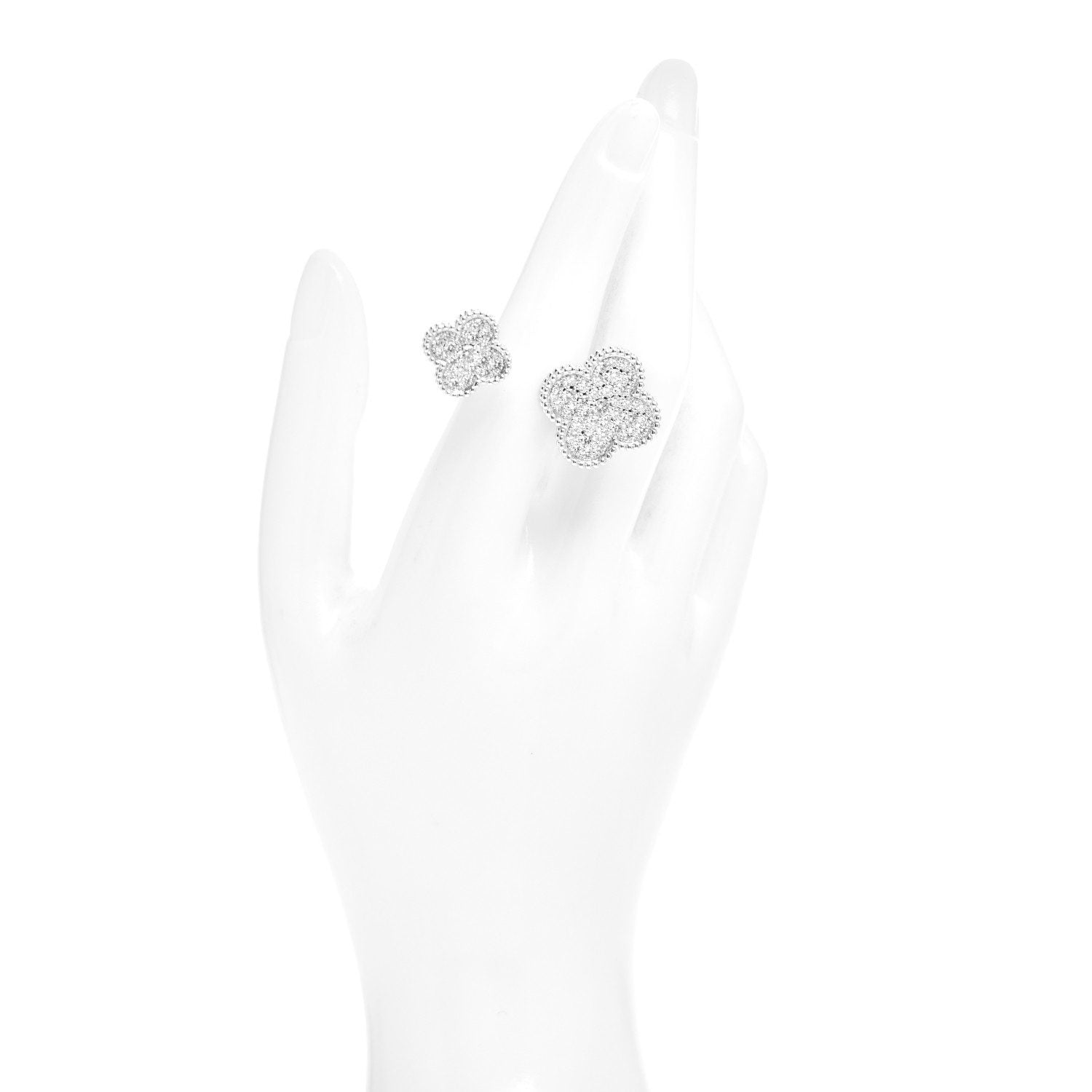 High Quality Luxury Van Cleef Arpels Magic Alhambra Between Fingers Ring product detail