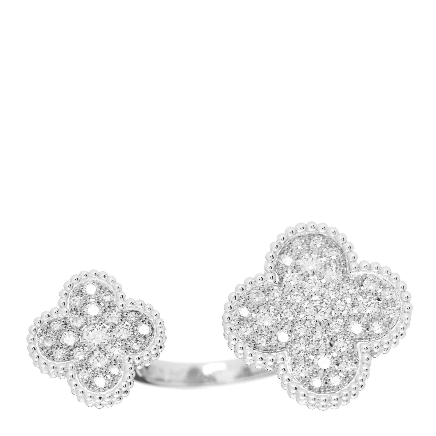 High Quality Luxury Van Cleef Arpels Magic Alhambra Between Fingers Ring product detail