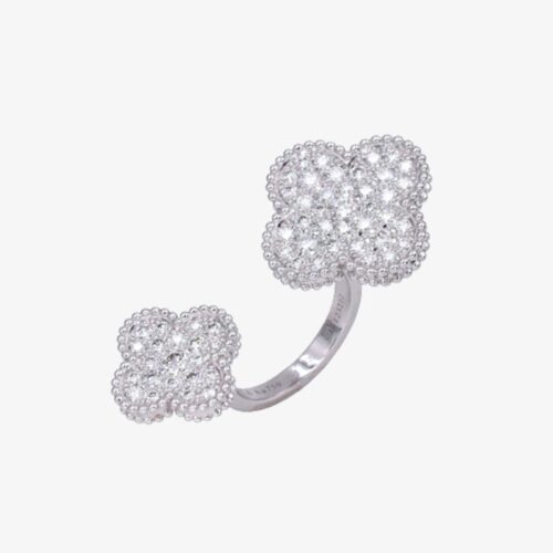 High Quality Luxury Van Cleef  Arpels Magic Alhambra Between Fingers Ring