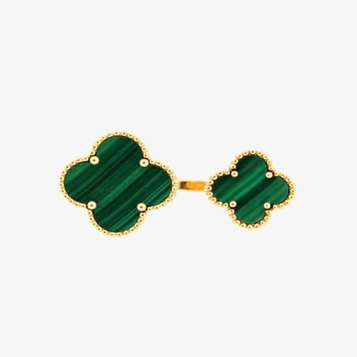 High Quality Luxury Van Cleef  Arpels Magic Alhambra Between The Finger Ring