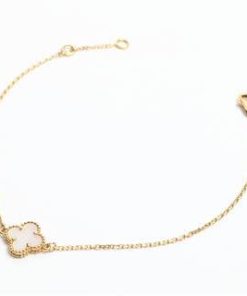 High Quality Luxury Van Cleef  Arpels Sweet Alhambra Mother Of Pearl Bracelet In 18K Rose Gold alternate view