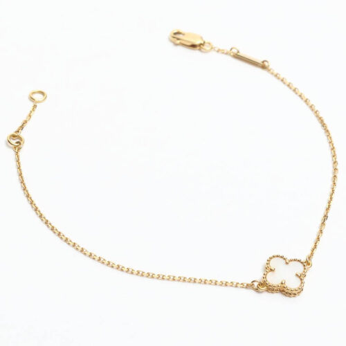High Quality Luxury Van Cleef  Arpels Sweet Alhambra Mother Of Pearl Bracelet In 18K Rose Gold