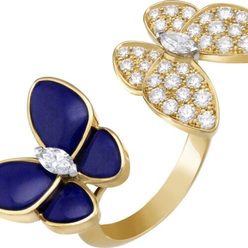 High Quality Luxury Van Cleef Arpels Two Butterfly Between The Finger Ring product detail