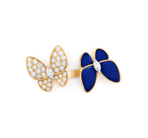 High Quality Luxury Van Cleef Arpels Two Butterfly Between The Finger Ring product detail