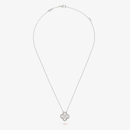 High Quality Luxury Van Cleef Arpels Vintage Alhambra Pendant Necklace With Diamond product detail