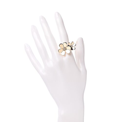 High Quality Luxury Van Cleef  Arpels ‘Frivole’ Yellow Gold White Gold Rose Gold And Diamond Between-The-Finger Ring product detail