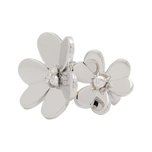 High Quality Luxury Van Cleef  Arpels ‘Frivole’ Yellow Gold White Gold Rose Gold And Diamond Between-The-Finger Ring product detail
