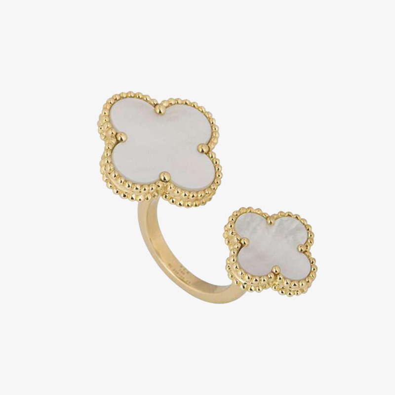 High Quality Luxury Van Cleef Arpels Magic Alhambra Between The Finger Ring – Style 54198