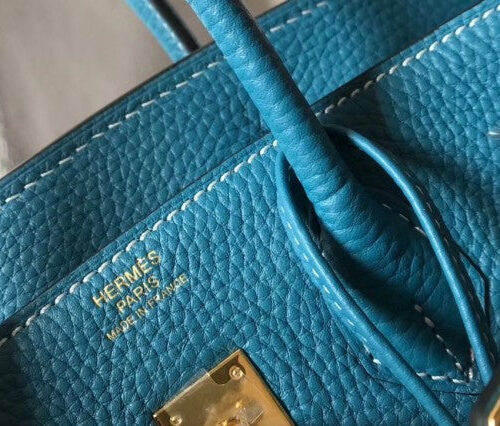 High Quality Luxury Hermes Birkin 25Cm Bag Blue Jean product detail