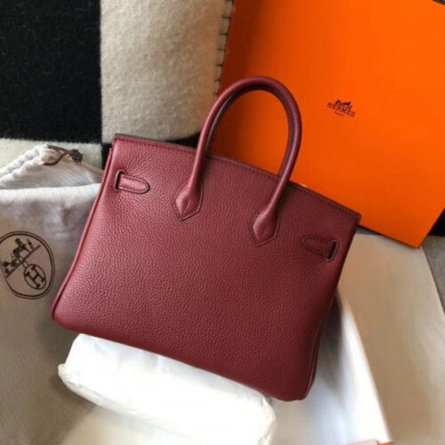 High Quality Luxury Hermes Birkin 25Cm Bag In Bordeaux product detail