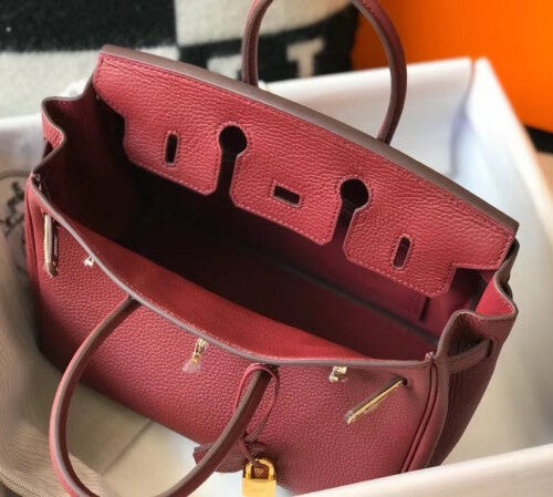 High Quality Luxury Hermes Birkin 25Cm Bag In Bordeaux product detail