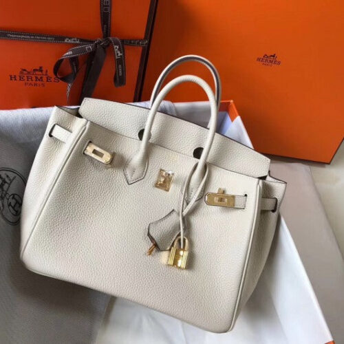 High Quality Luxury Hermes Birkin 25Cm Bag In Beton alternate view