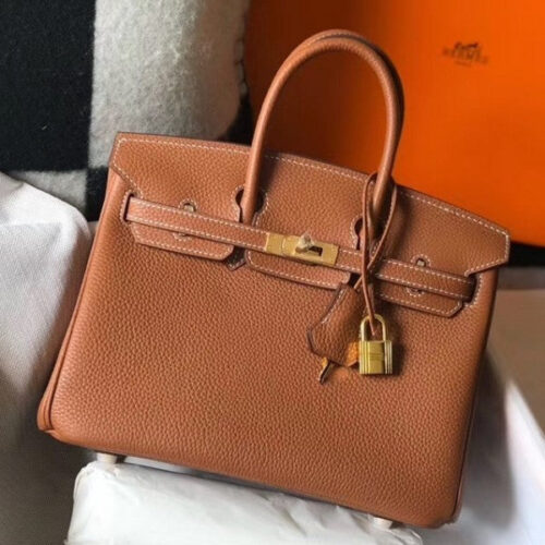 High Quality Luxury Hermes Birkin 25Cm Bag In Gold