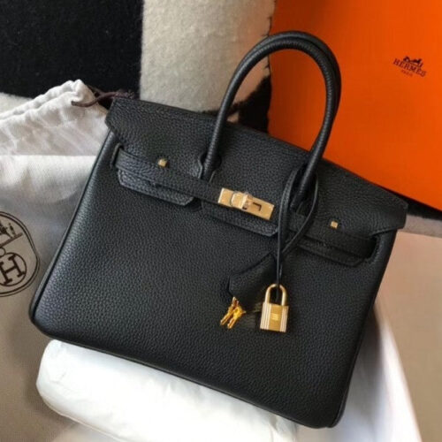 High Quality Luxury Hermes Birkin 25Cm Bag In Black