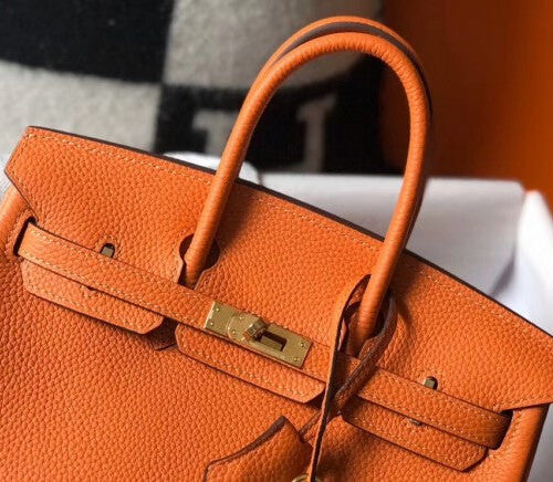 High Quality Luxury Hermes Birkin 25Cm Bag In Orange product detail