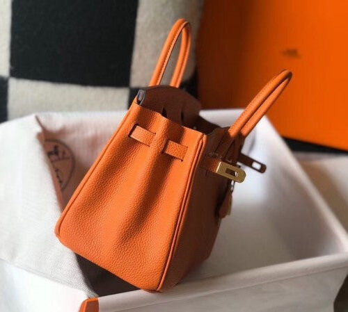 High Quality Luxury Hermes Birkin 25Cm Bag In Orange product detail