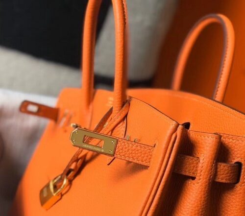 High Quality Luxury Hermes Birkin 25Cm Bag In Orange product detail