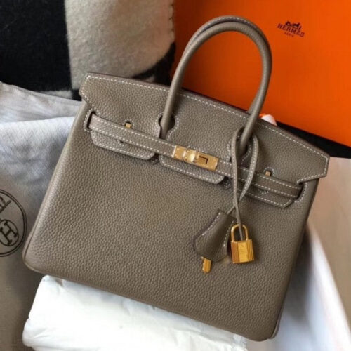 High Quality Luxury Hermes Birkin 25Cm Bag In Taupe
