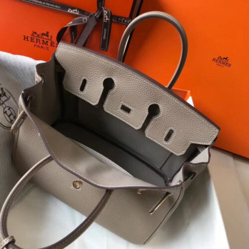 High Quality Luxury Hermes Birkin 25Cm Bag In Tourterelle product detail