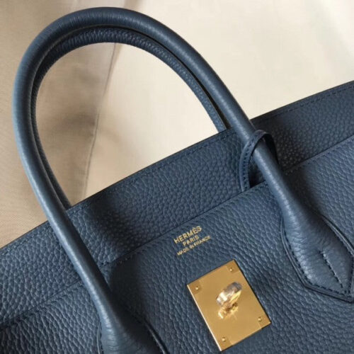 High Quality Luxury Hermes Birkin 30Cm Bag In Blue Agate product detail