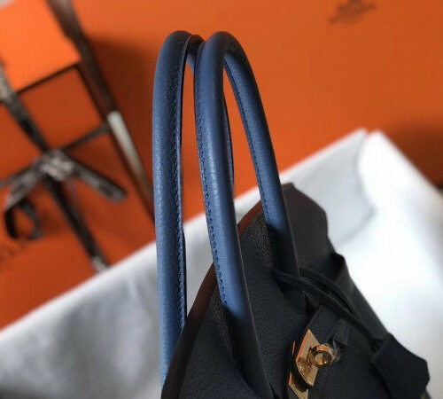 High Quality Luxury Hermes Birkin 30Cm Bag In Blue Agate product detail