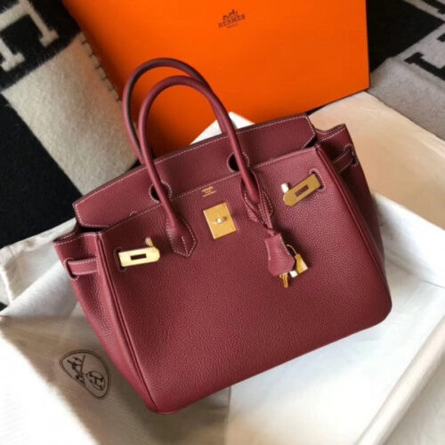 High Quality Luxury Hermes Birkin 30Cm Bag In Bordeaux product detail