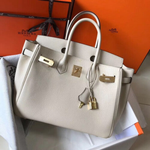 High Quality Luxury Hermes Birkin 30Cm Bag In Beton alternate view