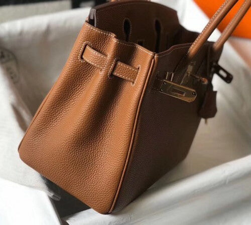 High Quality Luxury Hermes Birkin 30 Bag – Gold Brown Tone product detail