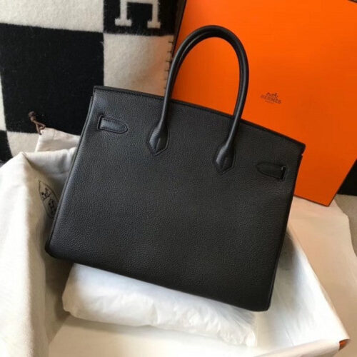 High Quality Luxury Hermes Birkin 30Cm Bag In Black alternate view