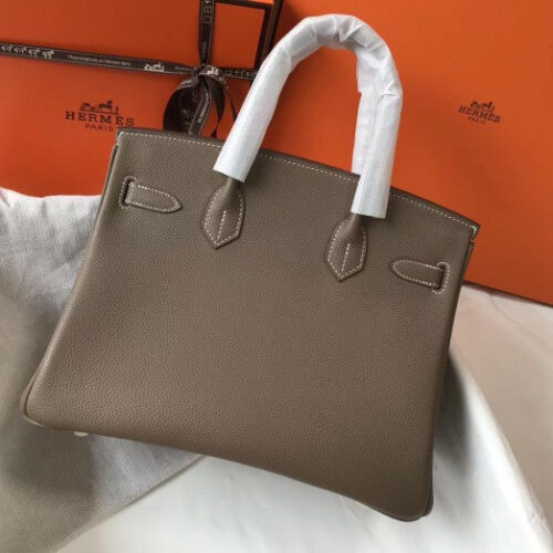 High Quality Luxury Hermes Birkin 30Cm Bag In Taupe alternate view