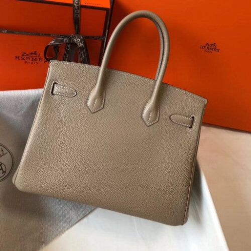 High Quality Luxury Hermes Birkin 30Cm Bag In Tourterelle alternate view