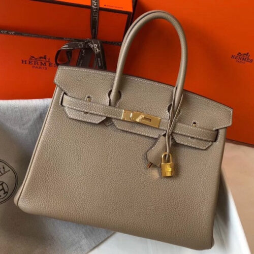 High Quality Luxury Hermes Birkin 30Cm Bag In Tourterelle