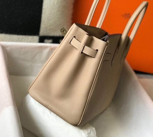 High Quality Luxury Hermes Trench Clemence Birkin 30Cm product detail