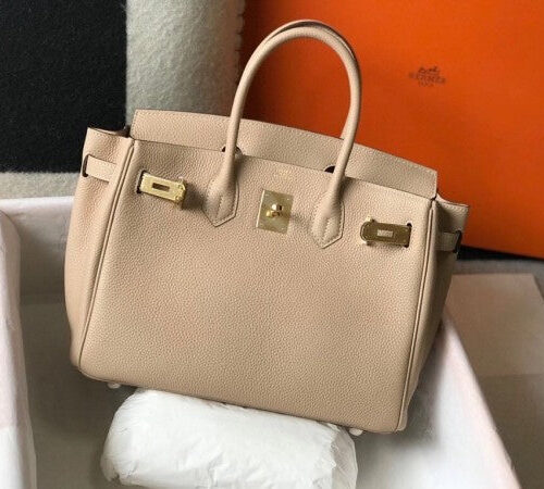 High Quality Luxury Hermes Trench Clemence Birkin 30Cm product detail