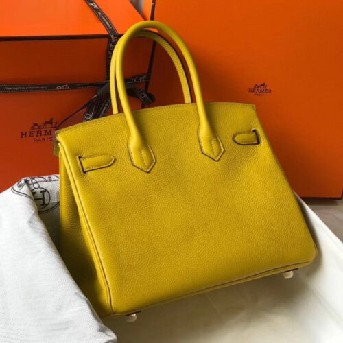 High Quality Luxury Hermes Birkin 30Cm Bag In Yellow product detail