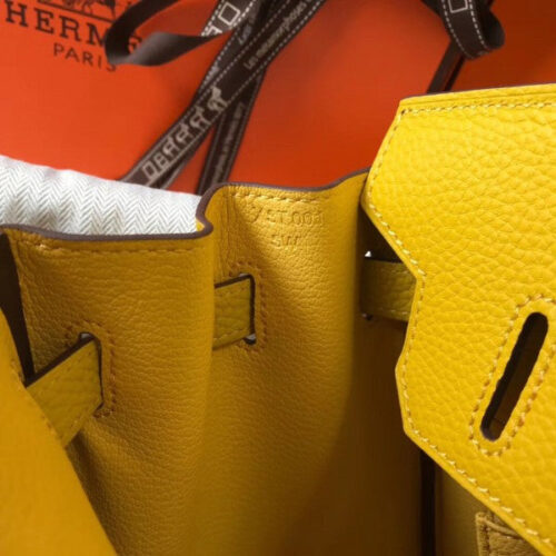 High Quality Luxury Hermes Birkin 30Cm Bag In Yellow product detail