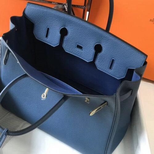 High Quality Luxury Hermes Birkin 35Cm Bag In Blue Agat product detail