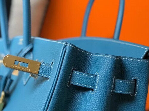 High Quality Luxury Hermes Birkin 35Cm Blue Jean product detail