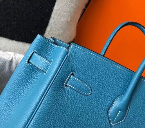 High Quality Luxury Hermes Birkin 35Cm Blue Jean product detail