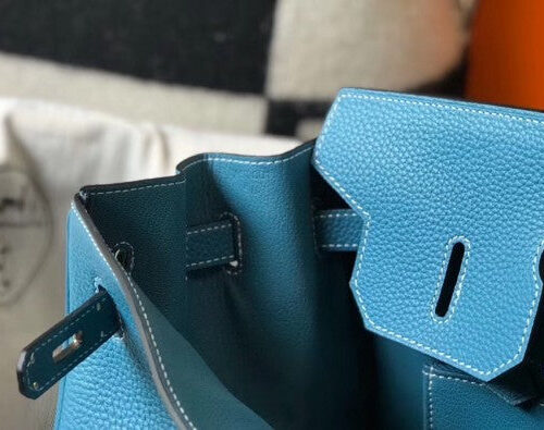 High Quality Luxury Hermes Birkin 35Cm Blue Jean product detail