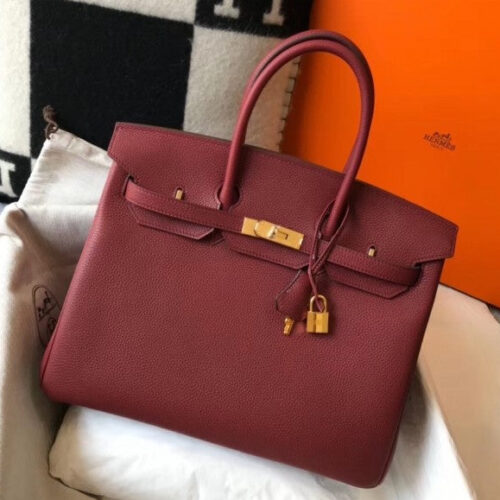 High Quality Luxury Hermes Birkin 35Cm Bag In Bordeaux