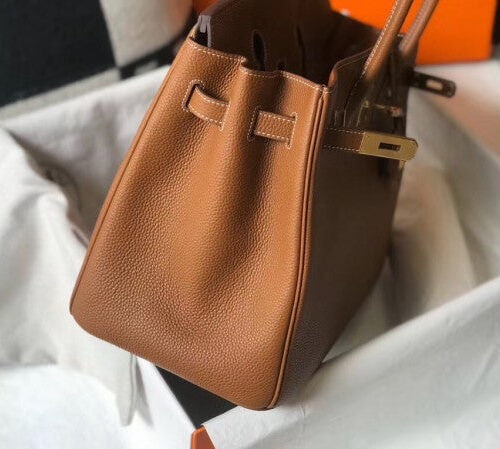 High Quality Luxury Hermes Birkin 35 Bag – Gold Brown Tone product detail